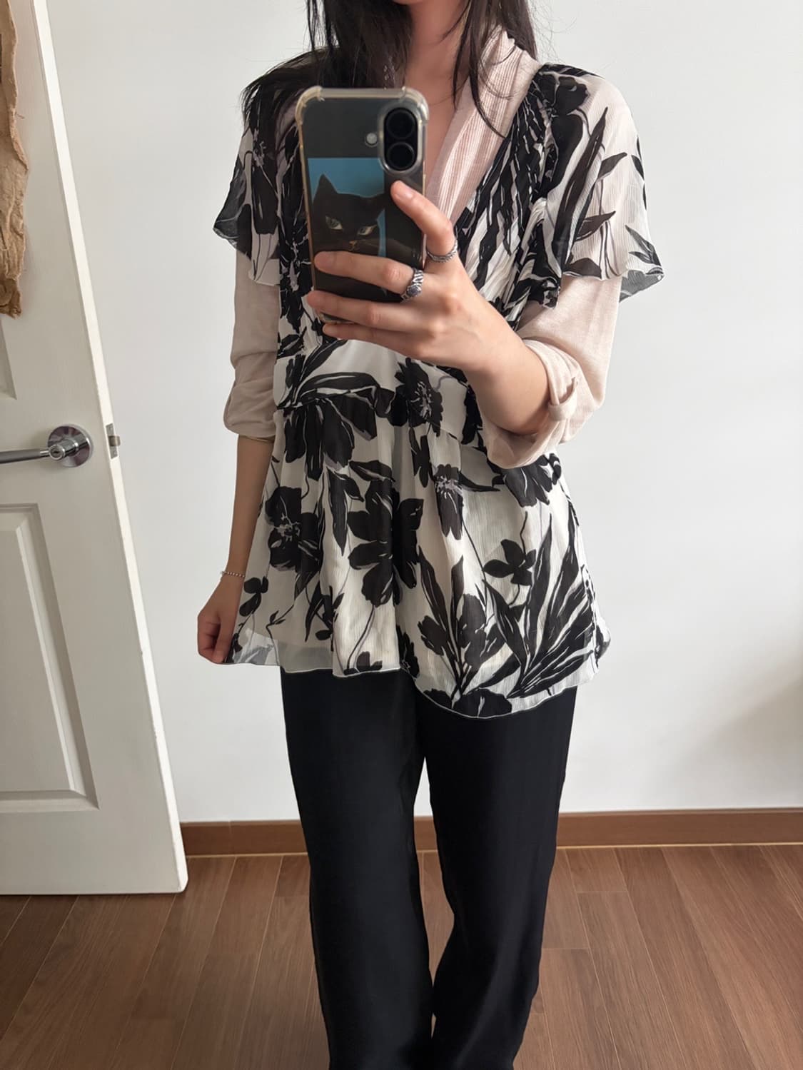 patterned blouse 상품이미지5
