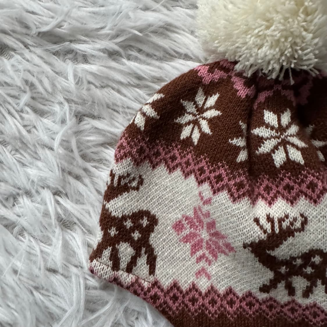 NATUARL 일본빈티지 모리걸 니트 모자 노드 비니 크리스마스 free 상품이미지1