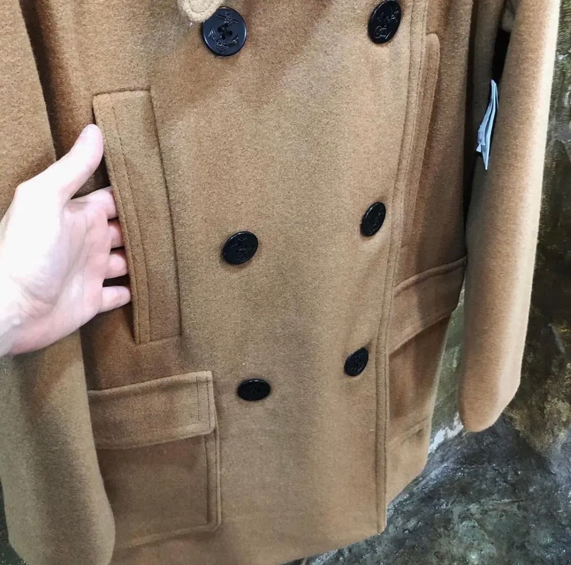 데드스탁 갭 멜톤 울 피코트 상품이미지3