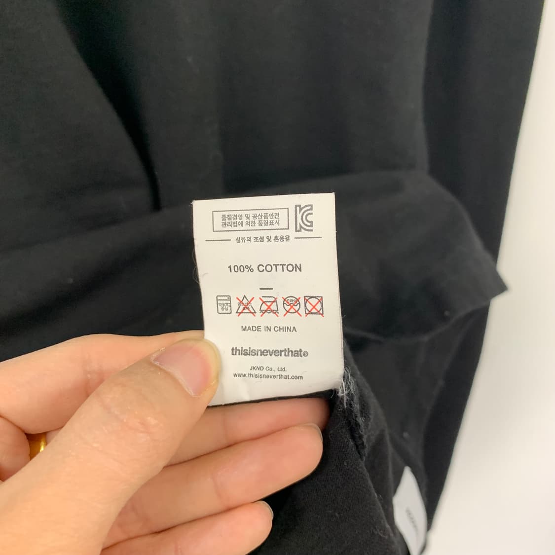 디스이즈네버댓 스펠아웃 블랙 롱슬리브 긴팔티 상품이미지6