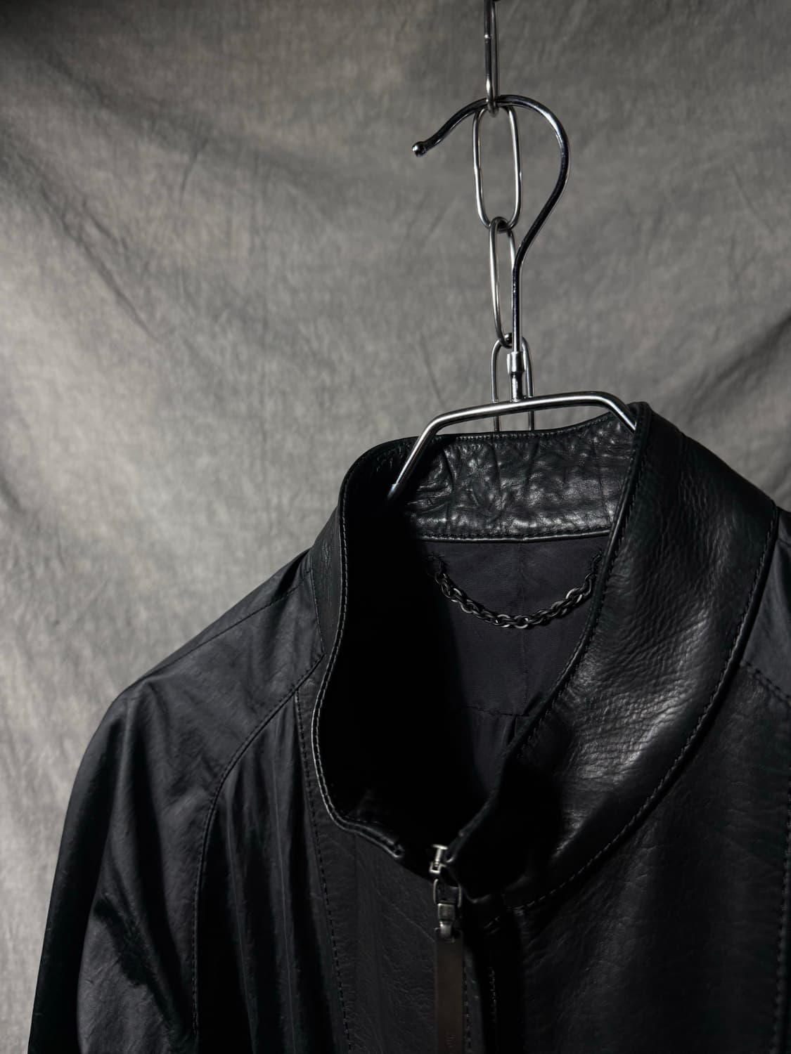 The Viridi Anne Leather Docking Jacket 상품이미지7