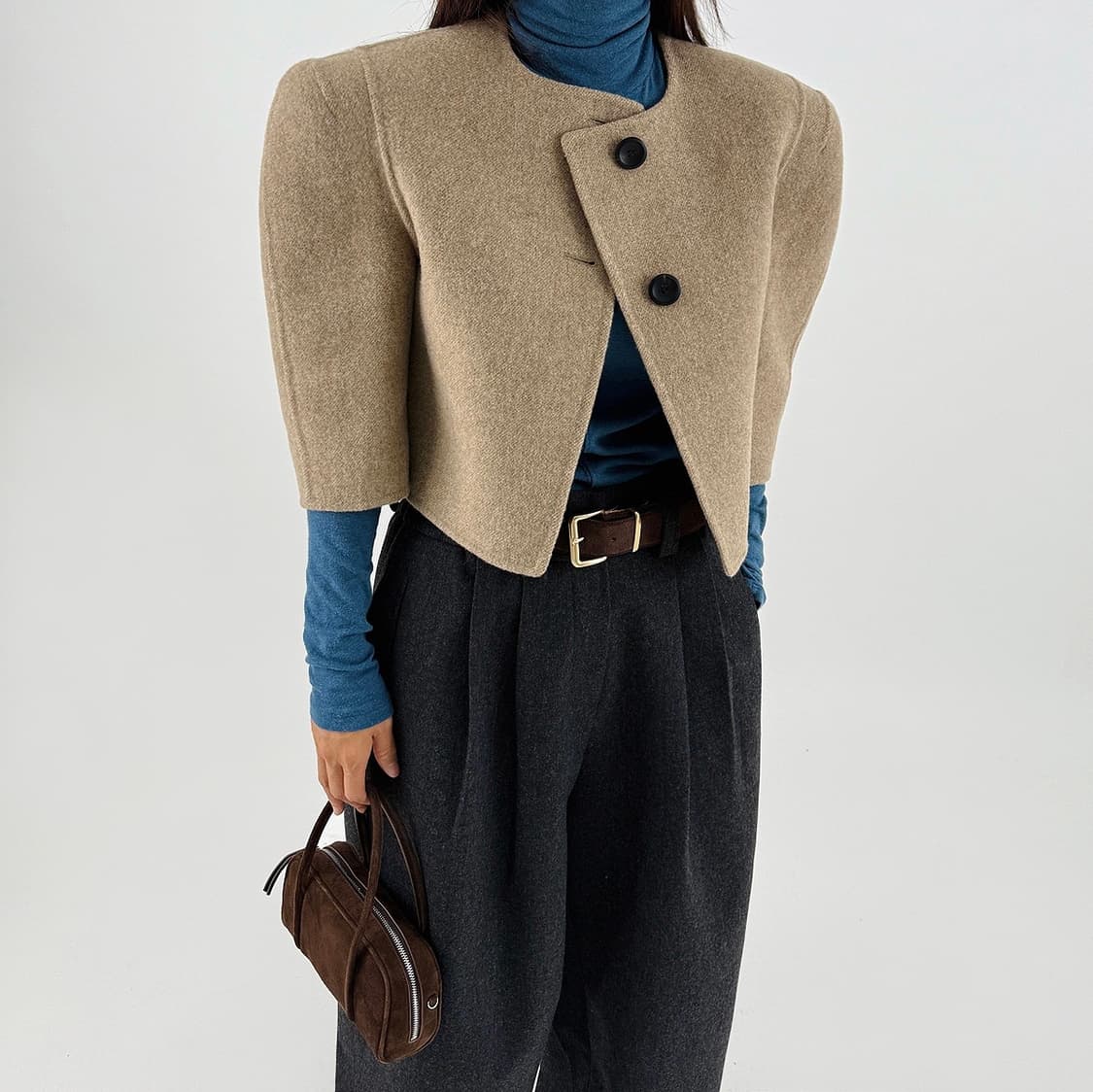 탑드레싱 뮤핸드자켓 - 베이지M 상품이미지2