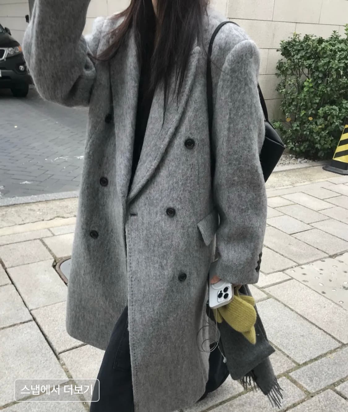 르바 헤어리 알파카 코트 자켓 상품이미지3