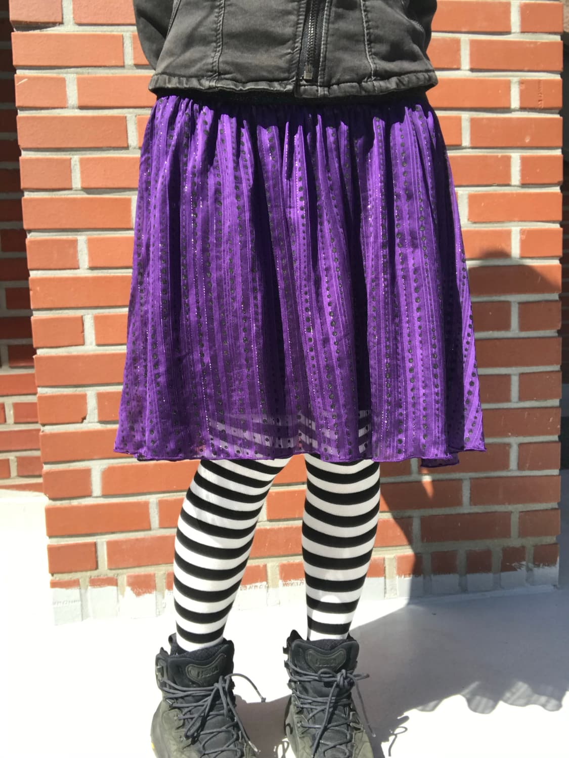 vintage purple pattern skirt 상품이미지1