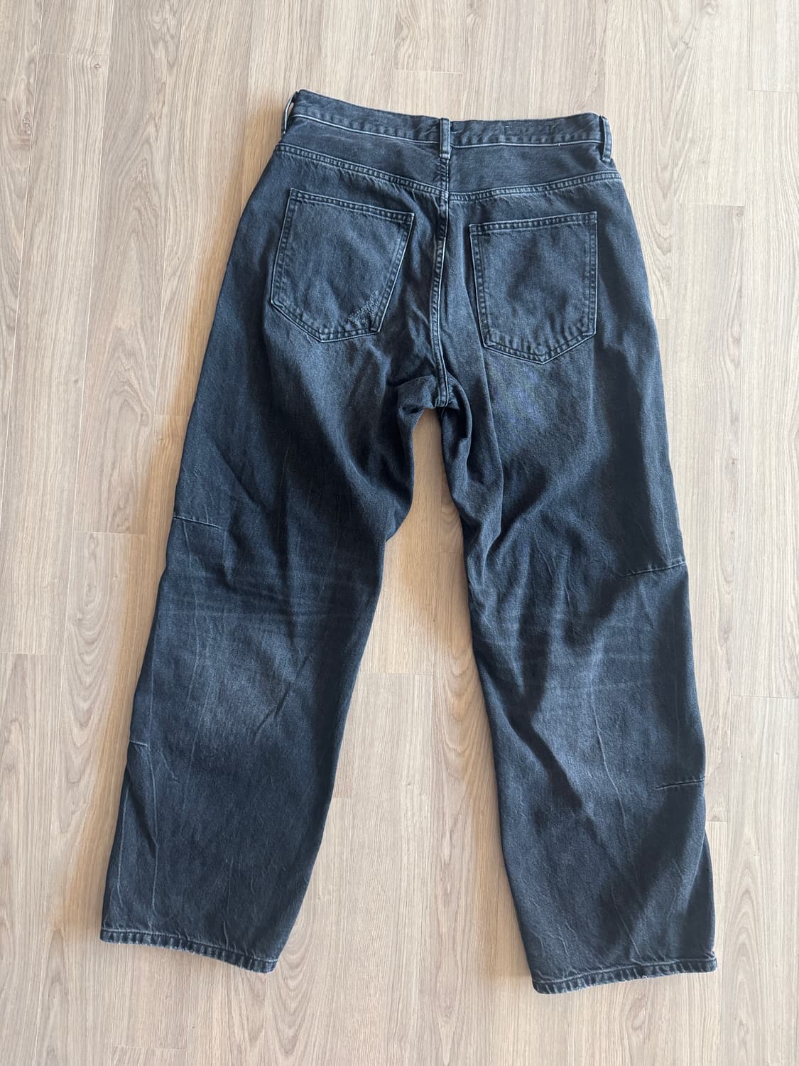 zara 자라 백다트 커브드 데님 청바지 32사이즈 판매 상품이미지3