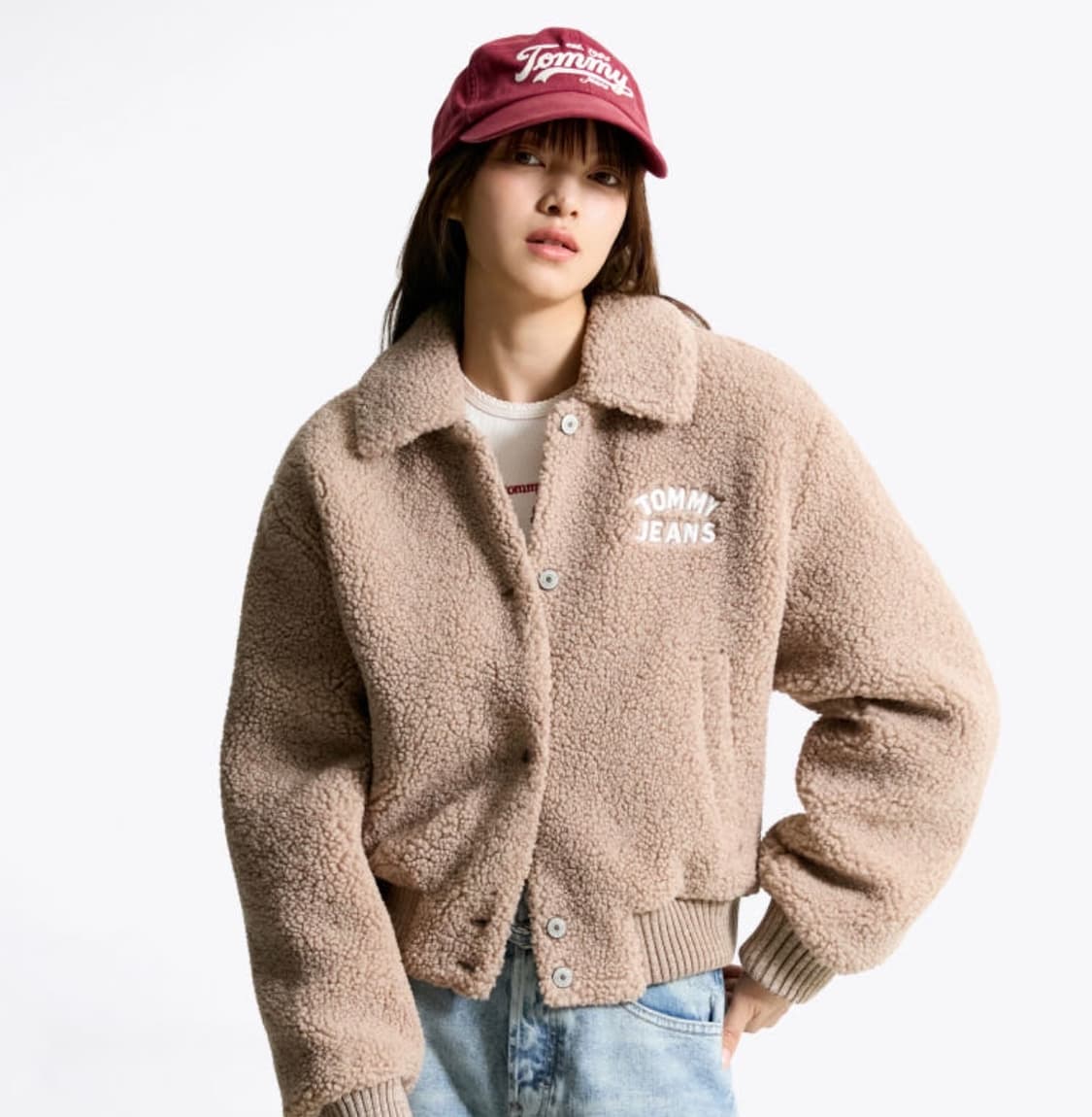 타미진스 장원영 바시티 봄버 자켓 상품이미지6