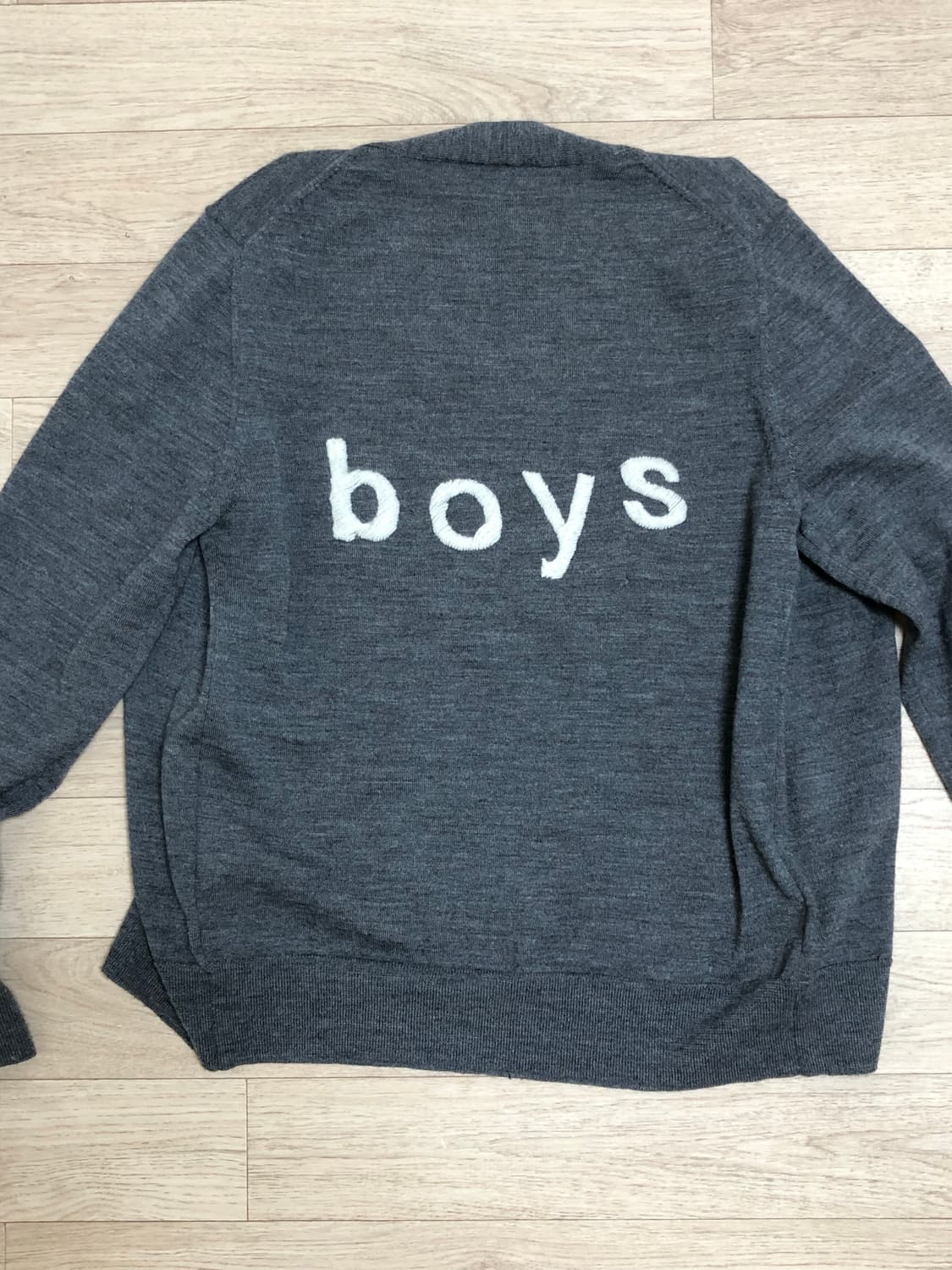 꼼데가르송 셔츠 보이즈 회색 가디건 상품이미지1