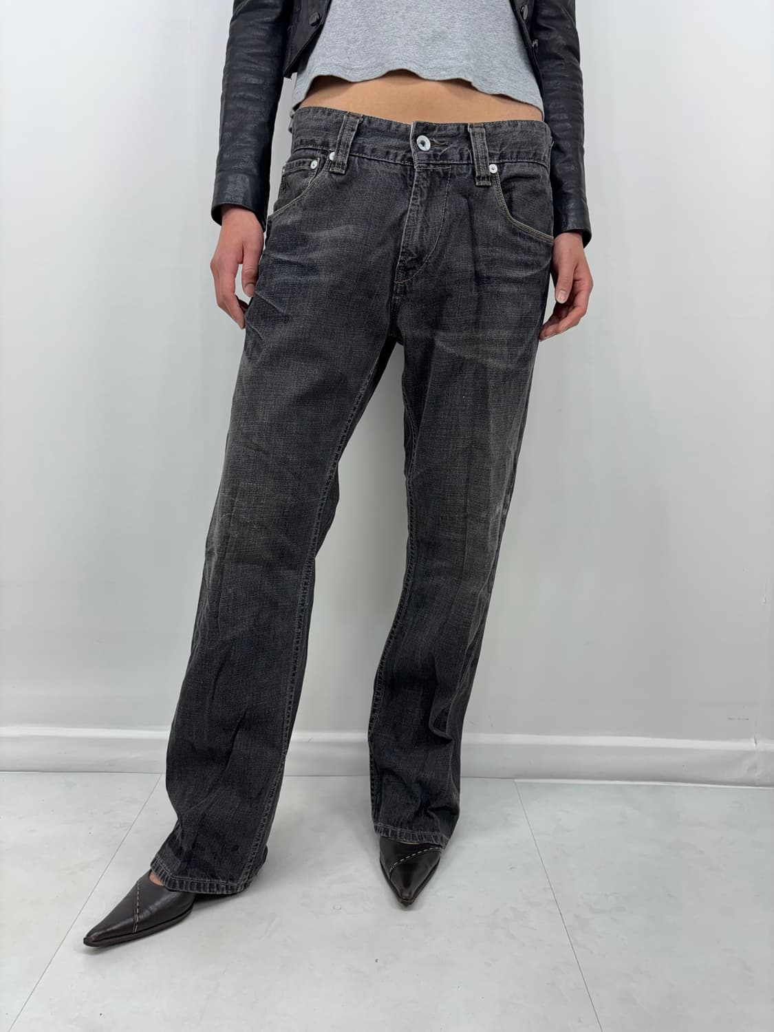 LEVIS BACK POCKET WASHED BLACK 상품이미지7