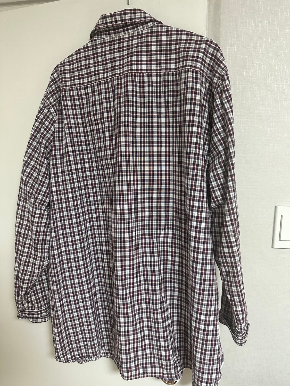 빈티지 오버핏 체크셔츠 팝니다 상품이미지2