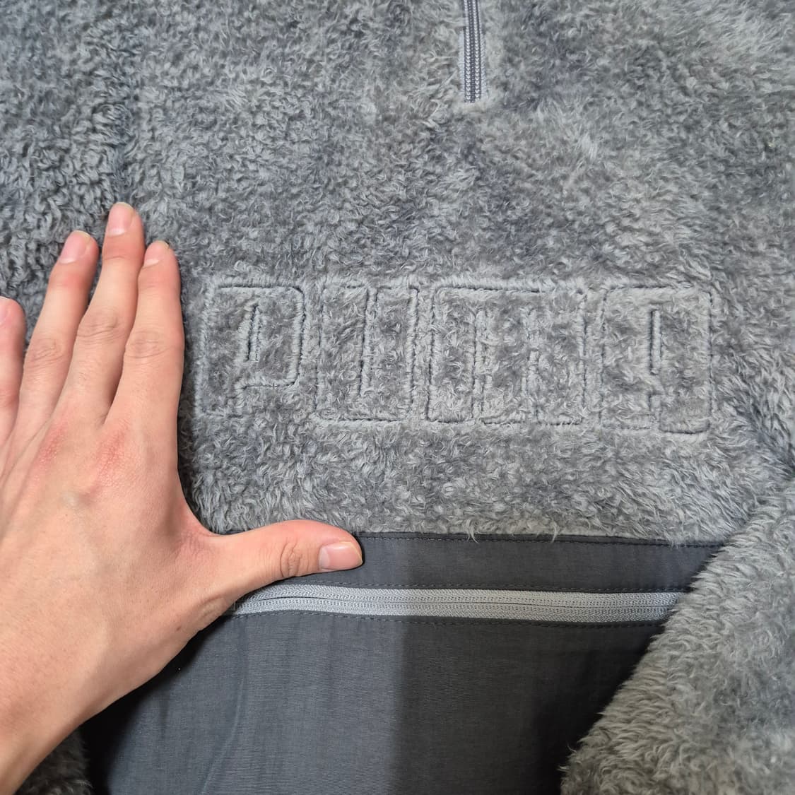 푸마 뽀글이 후드 후리스 플리스 반집업자켓 상품이미지4