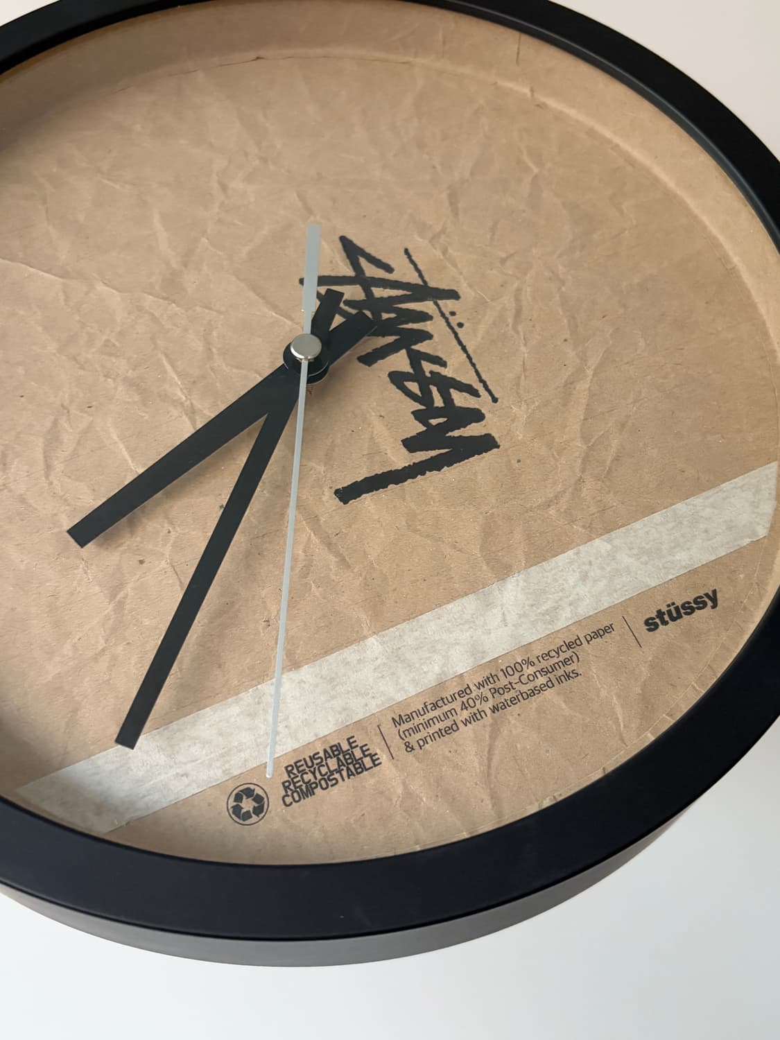stussy 스투시 크래프터 벽걸이 시계 (무소음)  상품이미지3