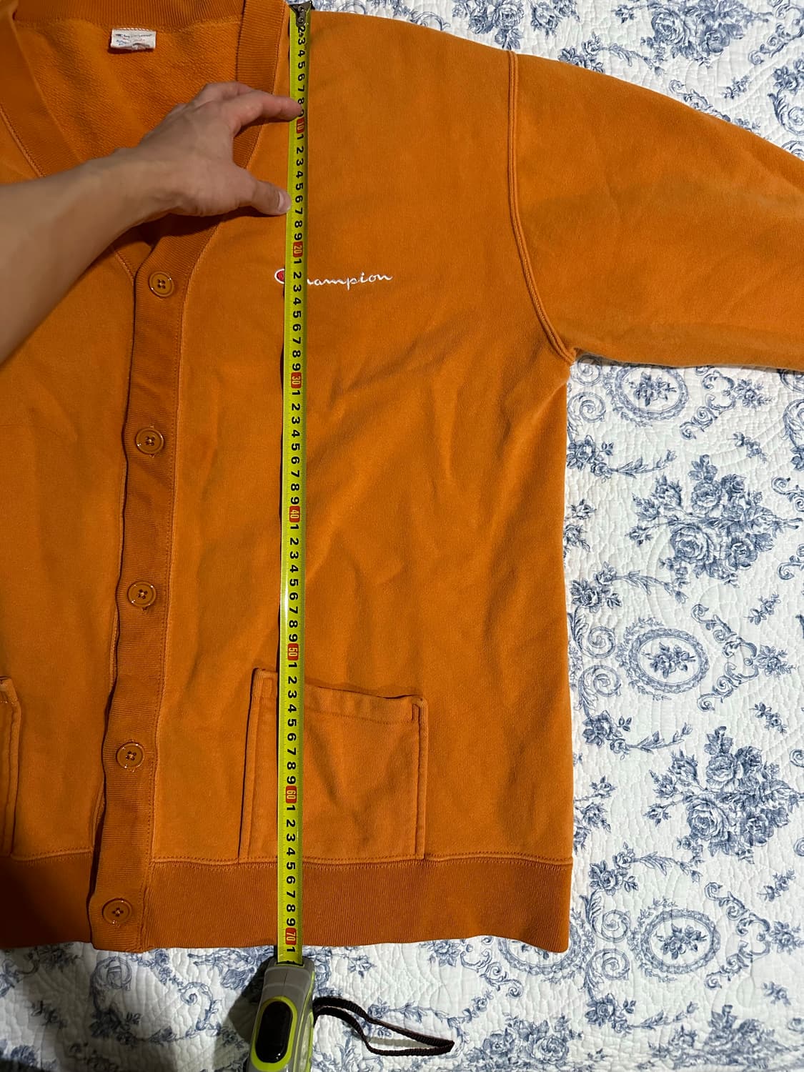 챔피언 오렌지 가디건 xl 상품이미지4