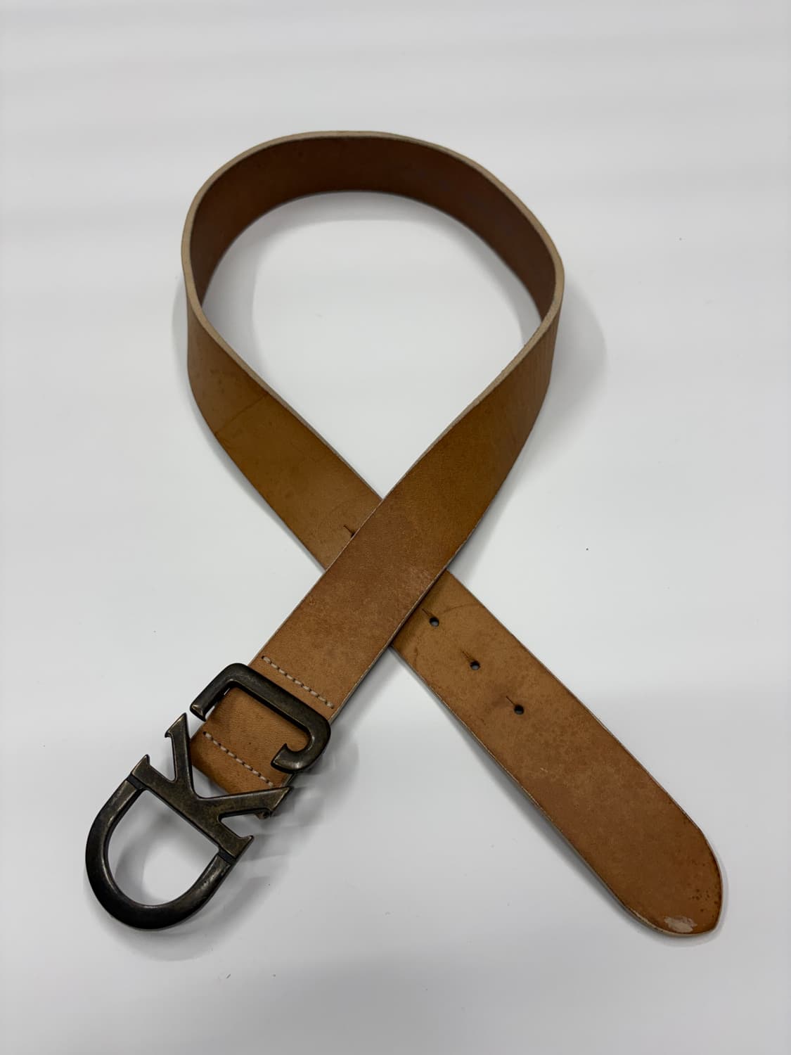 캘빈클라인 CK 로고 버클 레더 벨트 상품이미지3