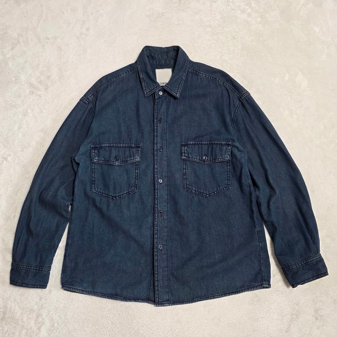 (F)여성 톰보이 빈티지 워싱 데님 셔츠 상품이미지1