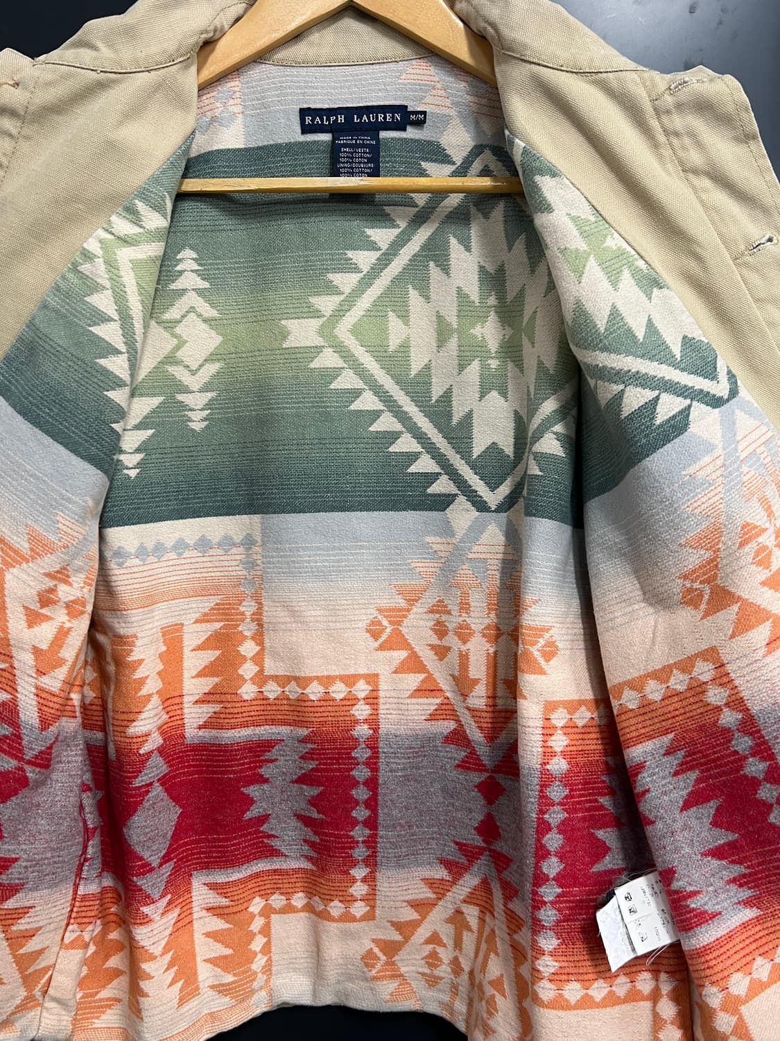 Ralph Lauren 랄프로렌 안감 아즈텍 패턴 코튼 워크 자켓 상품이미지4