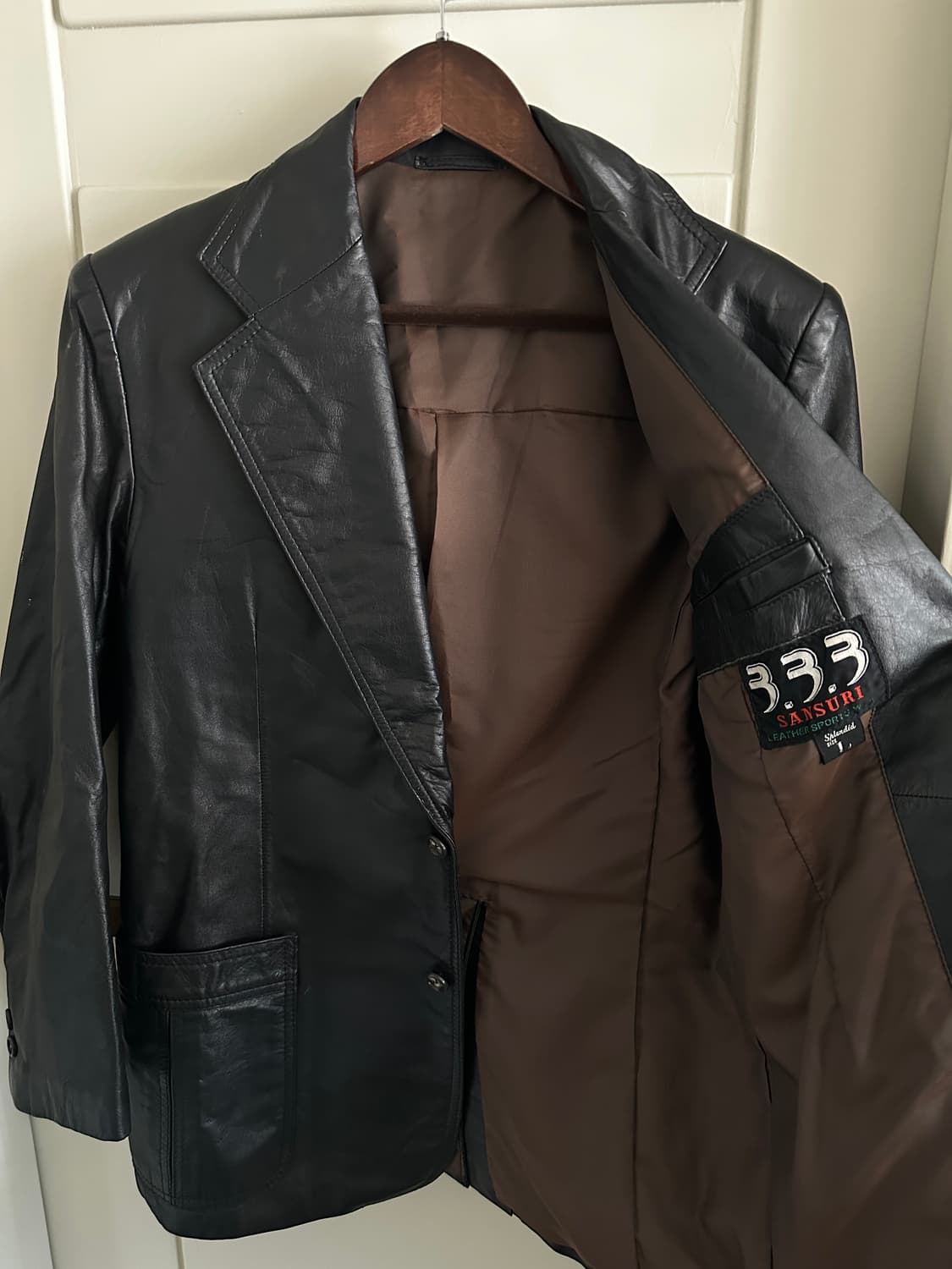 SANSURI 레더 테일러드 자켓 상품이미지4