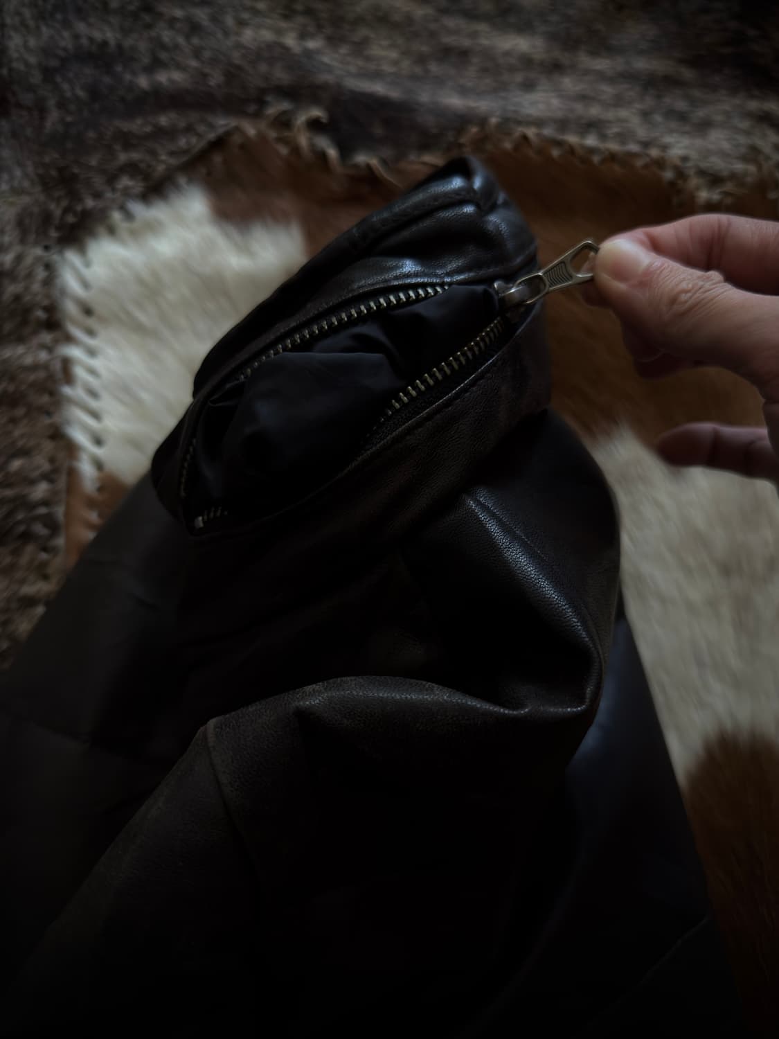 TOMORROWLAND lamb leather padding jacket 상품이미지6