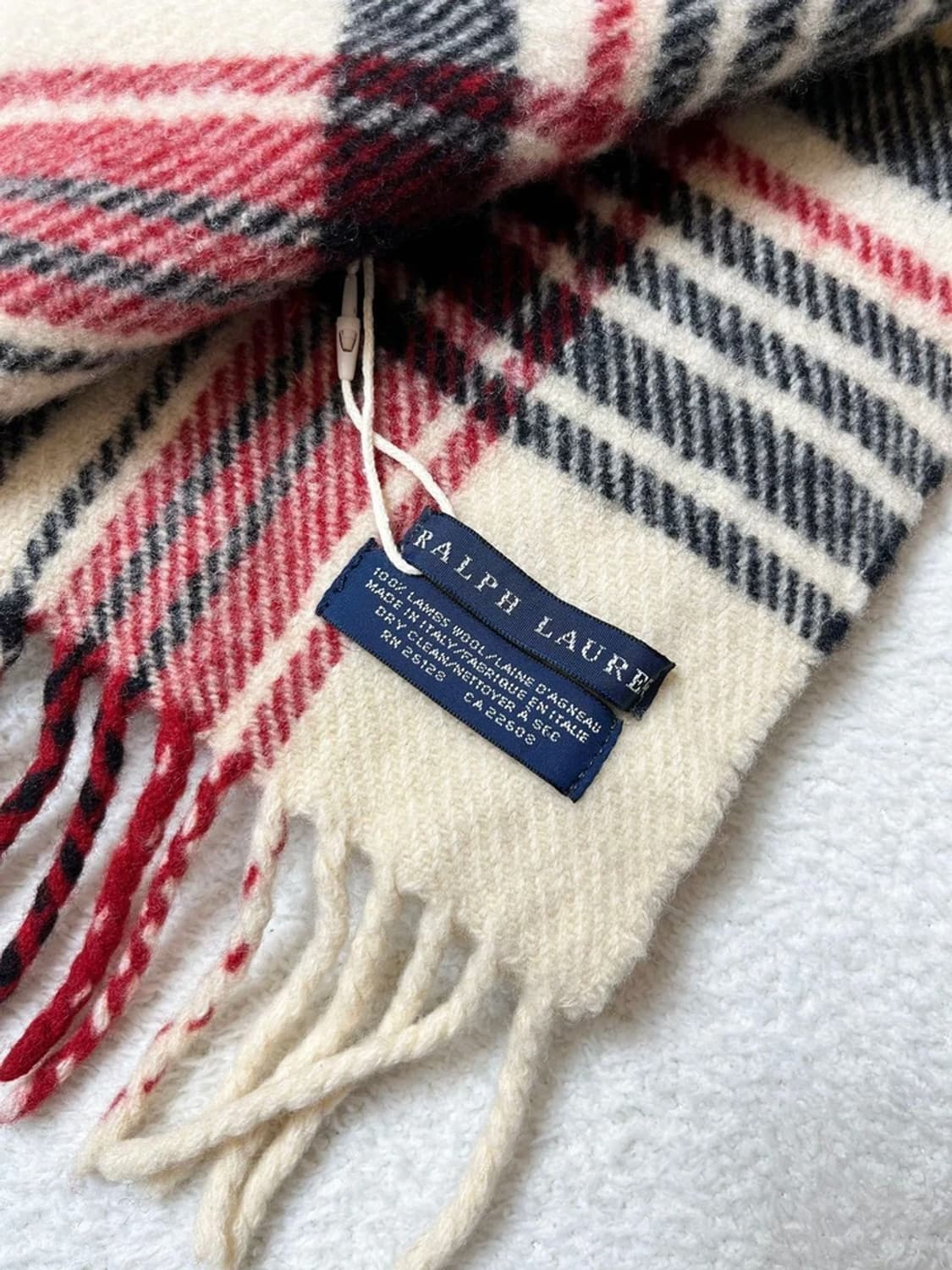 폴로 랄프로렌 램스울 체크 목도리 A1675 상품이미지4