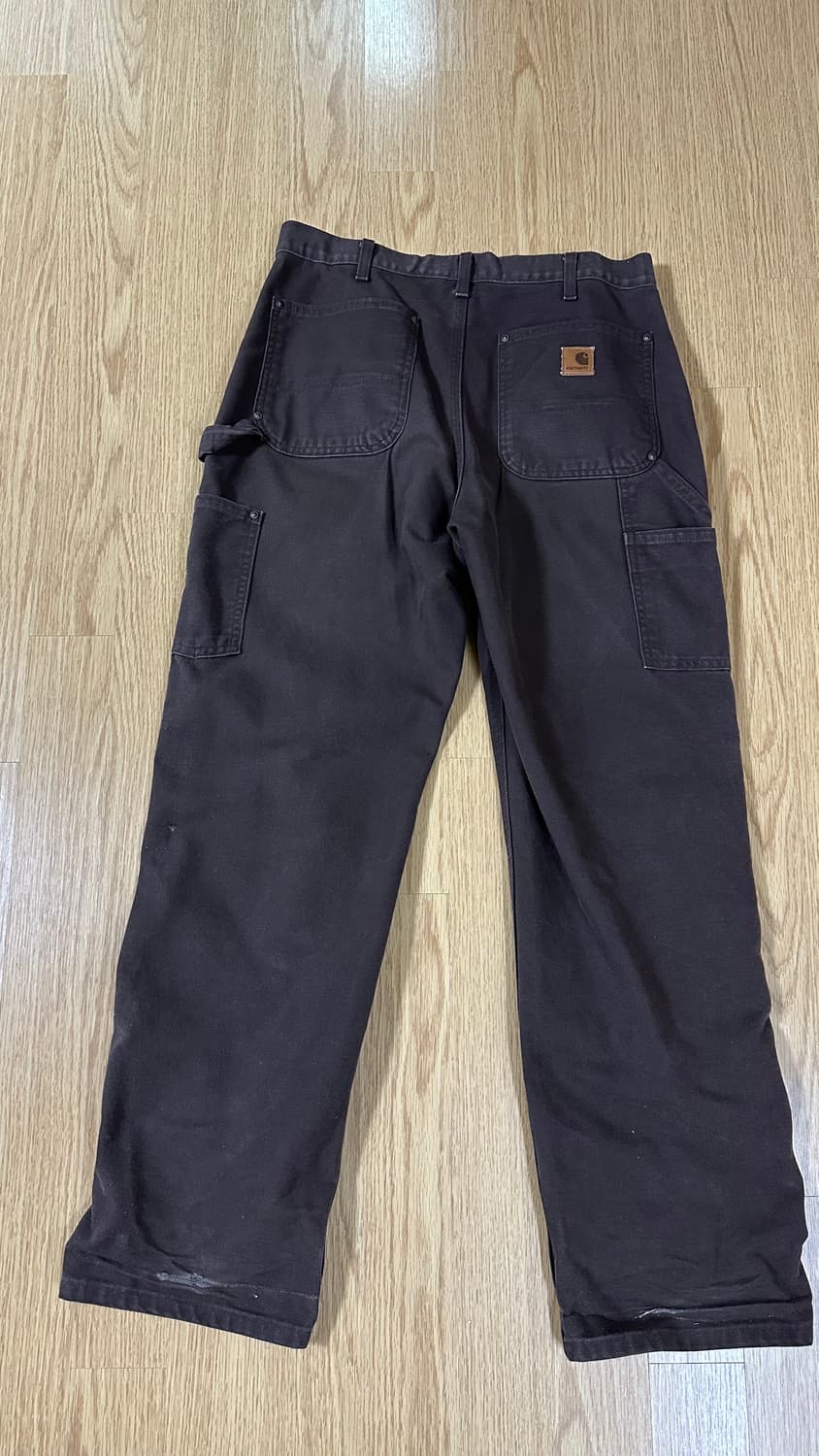 빈티지 칼하트 더블니 다크브라운 워크팬츠 32 상품이미지2
