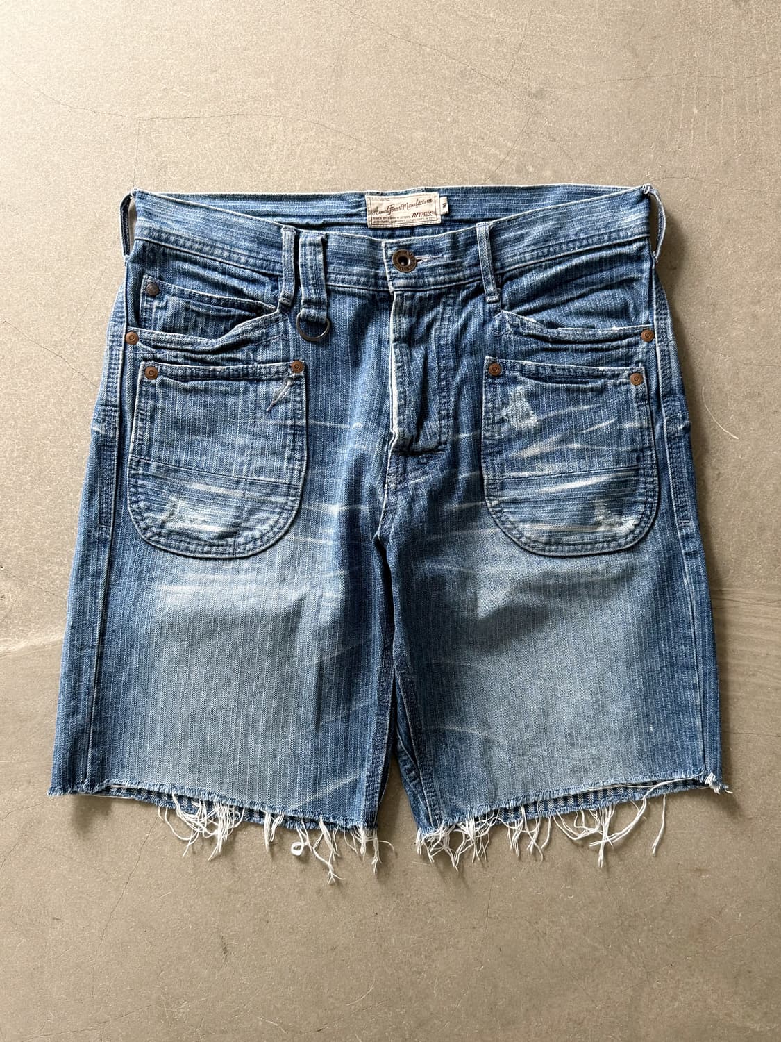 Avirex Cinch Back Denim Shorts 상품이미지1