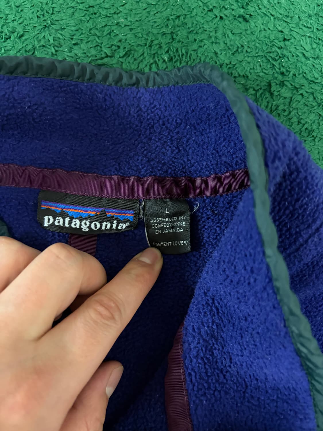 L) 90s 파타고니아 신칠라 퍼플 네이비 상품이미지3