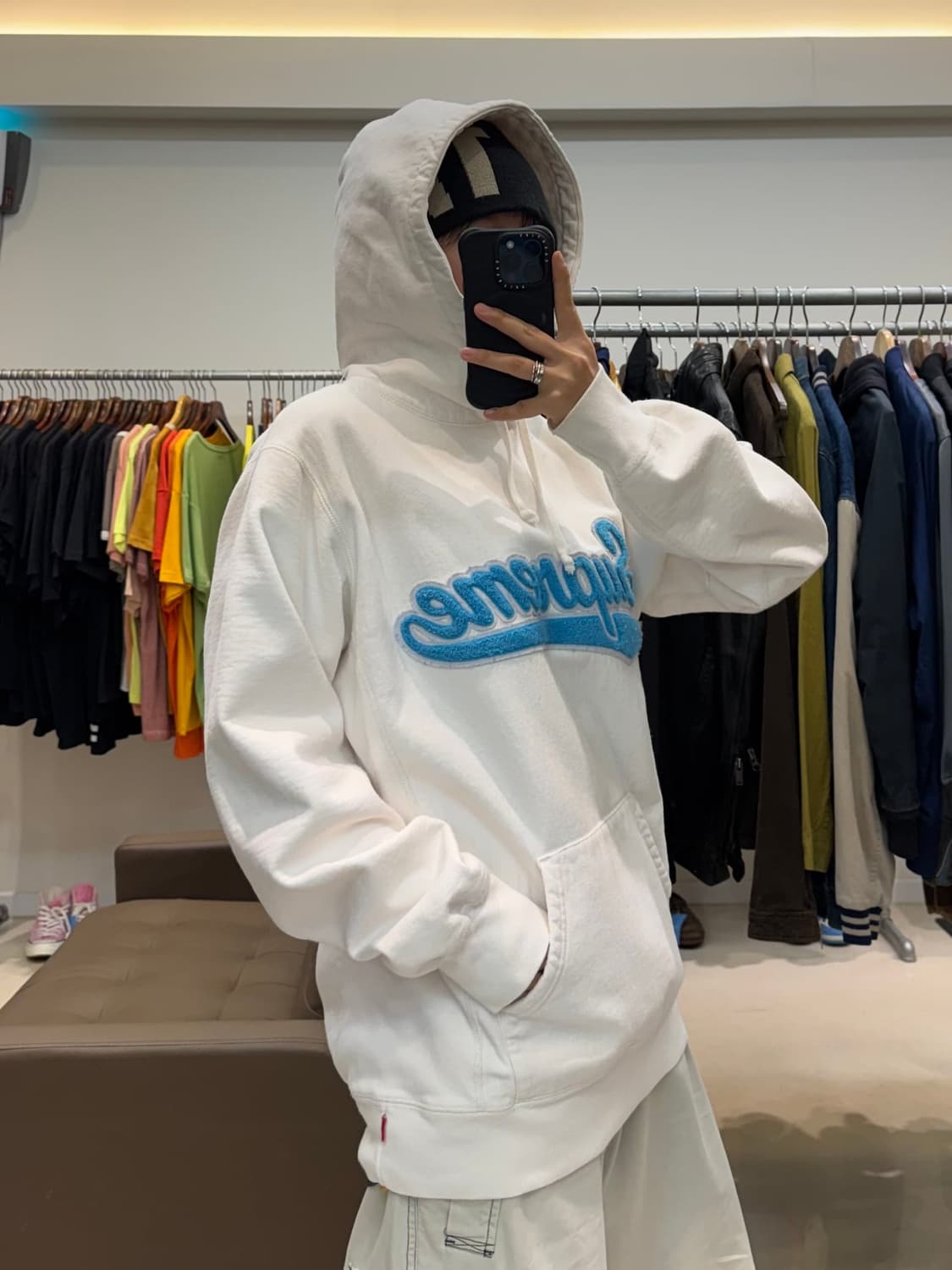슈프림 셔닐 스크립트 후드 상품이미지6