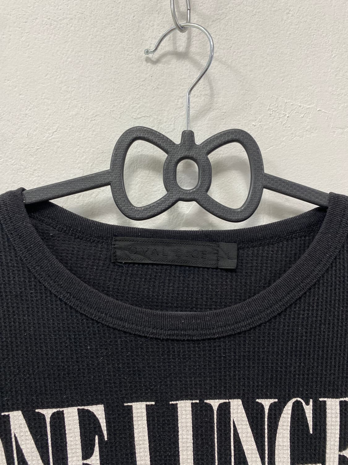 [OVAL DICE] 펑크 y2k 날개 레터링 롱슬리브 상품이미지7