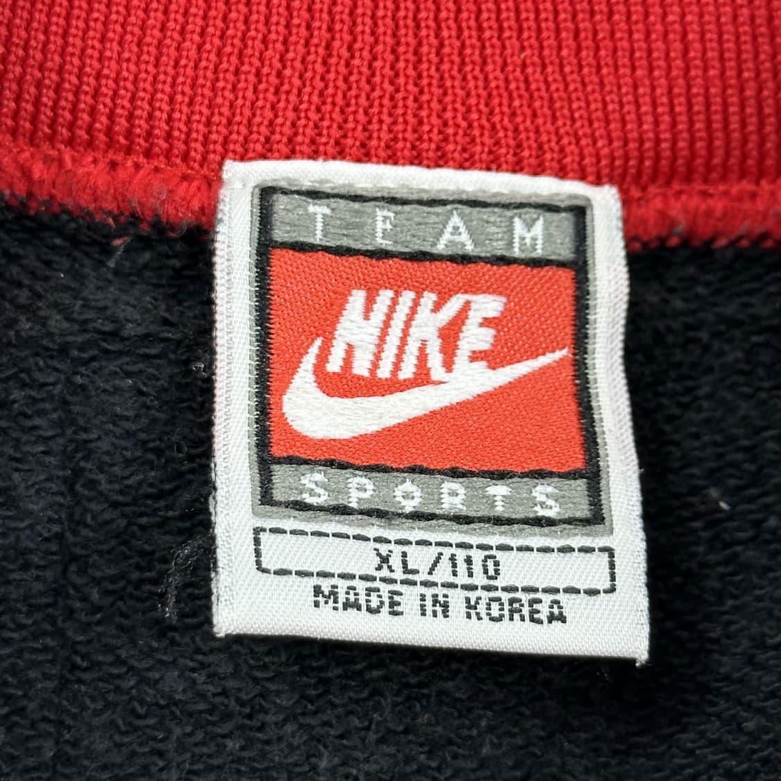 90s 나이키 올드스쿨 고려대 모크넥 맨투맨 블랙 2XL 상품이미지7