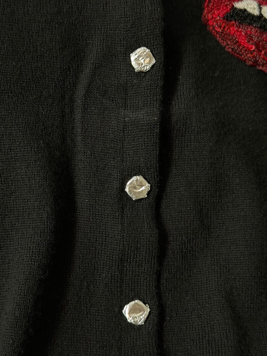 마커스 루퍼 블랙 입술 가디건 S 상품이미지3