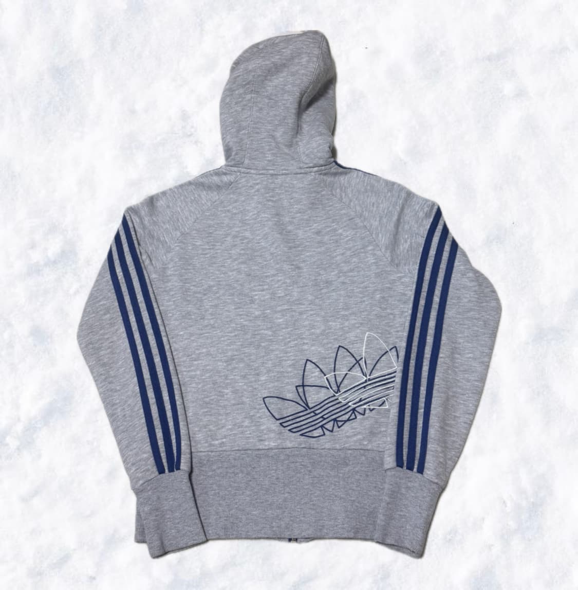 아디다스 그레이 블루 후드집업 상품이미지3