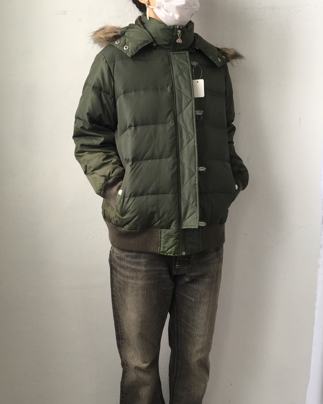 Fake fur hood jacket 상품이미지10