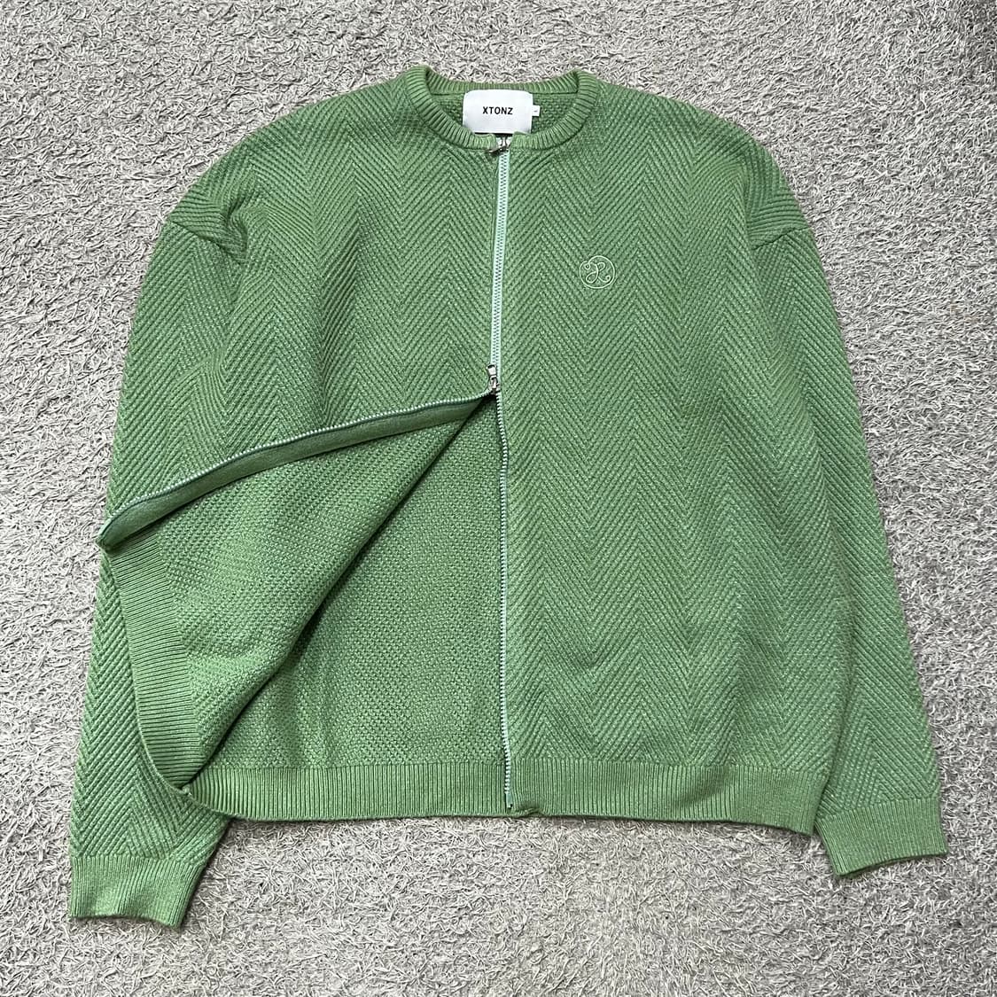 [100] Xtonz 니트집업 상품이미지2