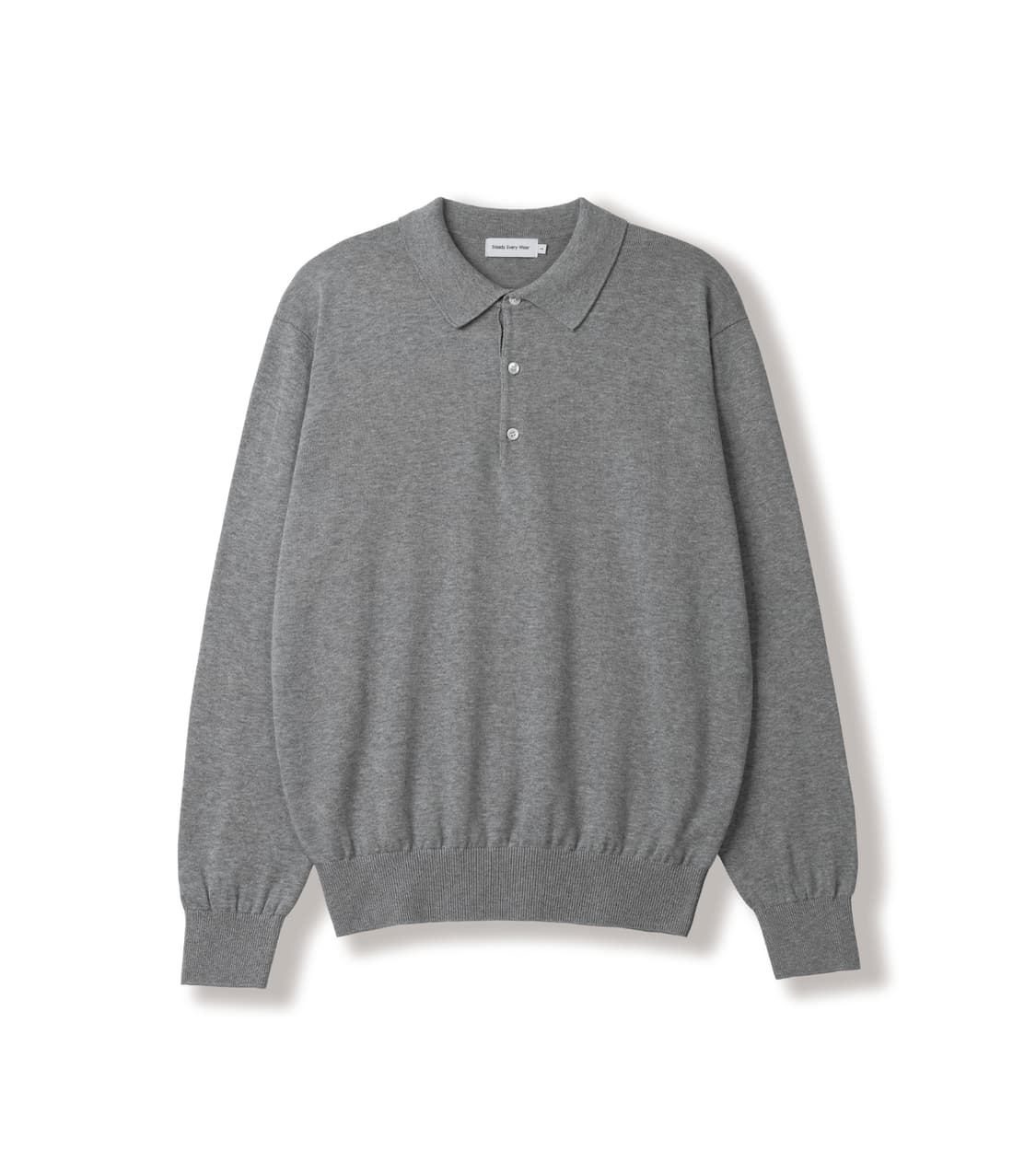 스테디에브리웨어 sew 코튼 카라니트 그레이 3사이즈 상품이미지1