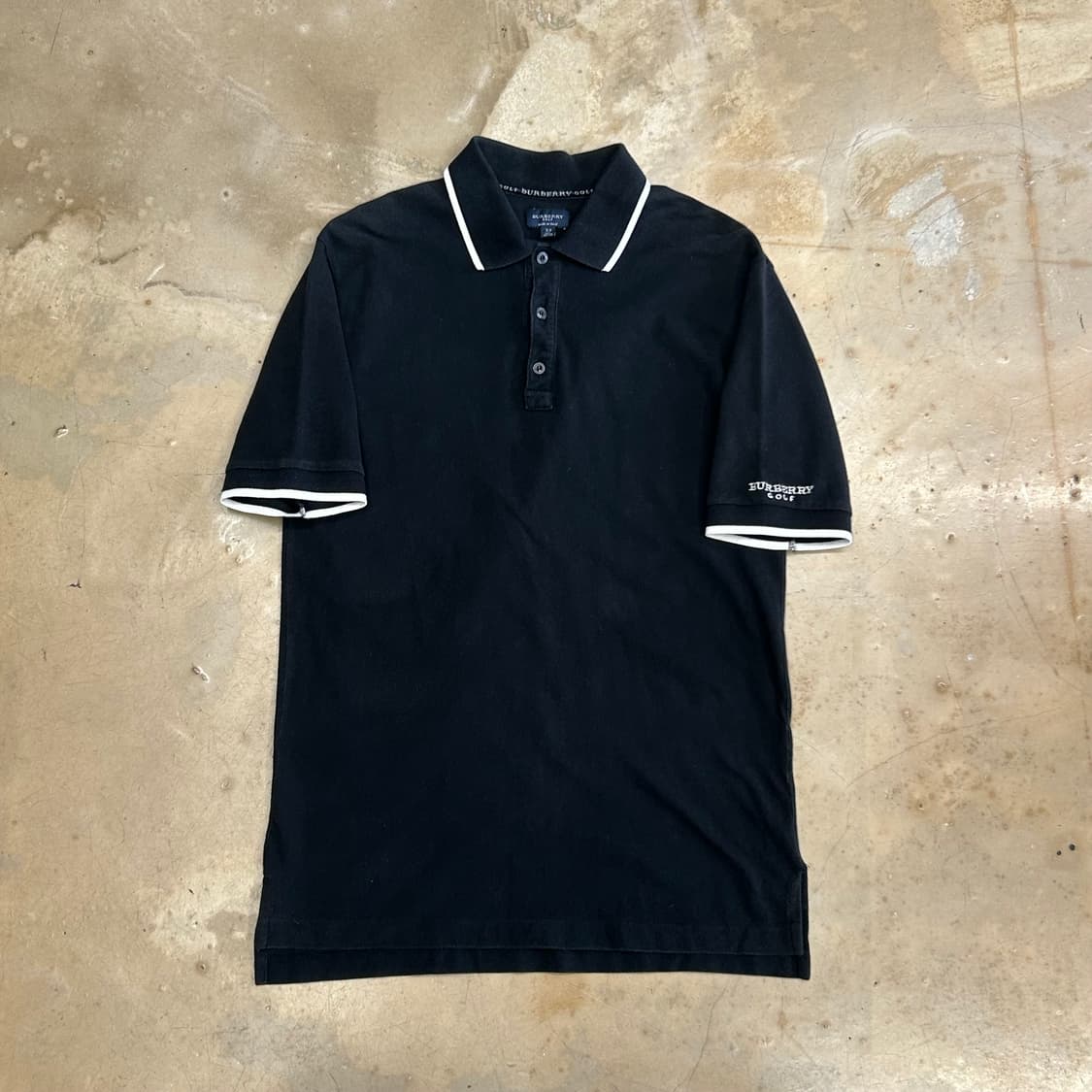 XS 버버리 골프 코튼 카라 반팔티 상품이미지2