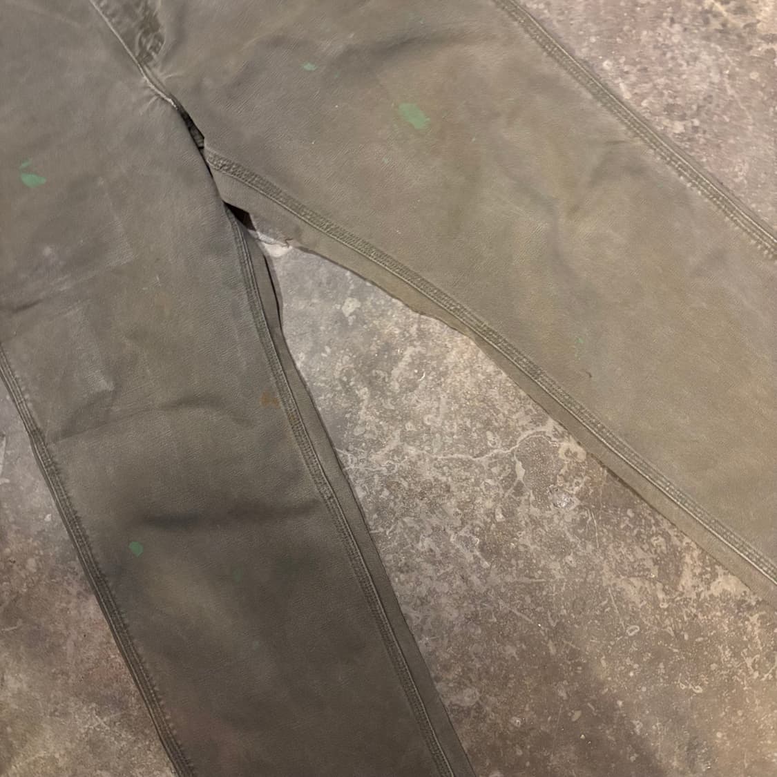 올드 칼하트 덕캔버스 싱글니 카펜터 상품이미지7