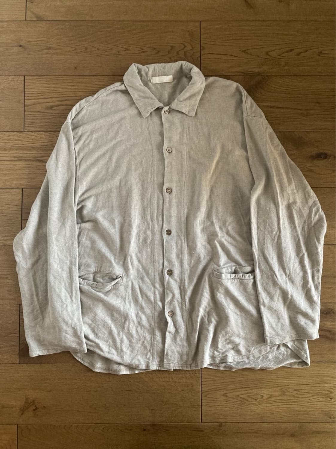 네스트로브컨팩트 린넨 인레이 니트 위브 셔츠자켓 상품이미지4