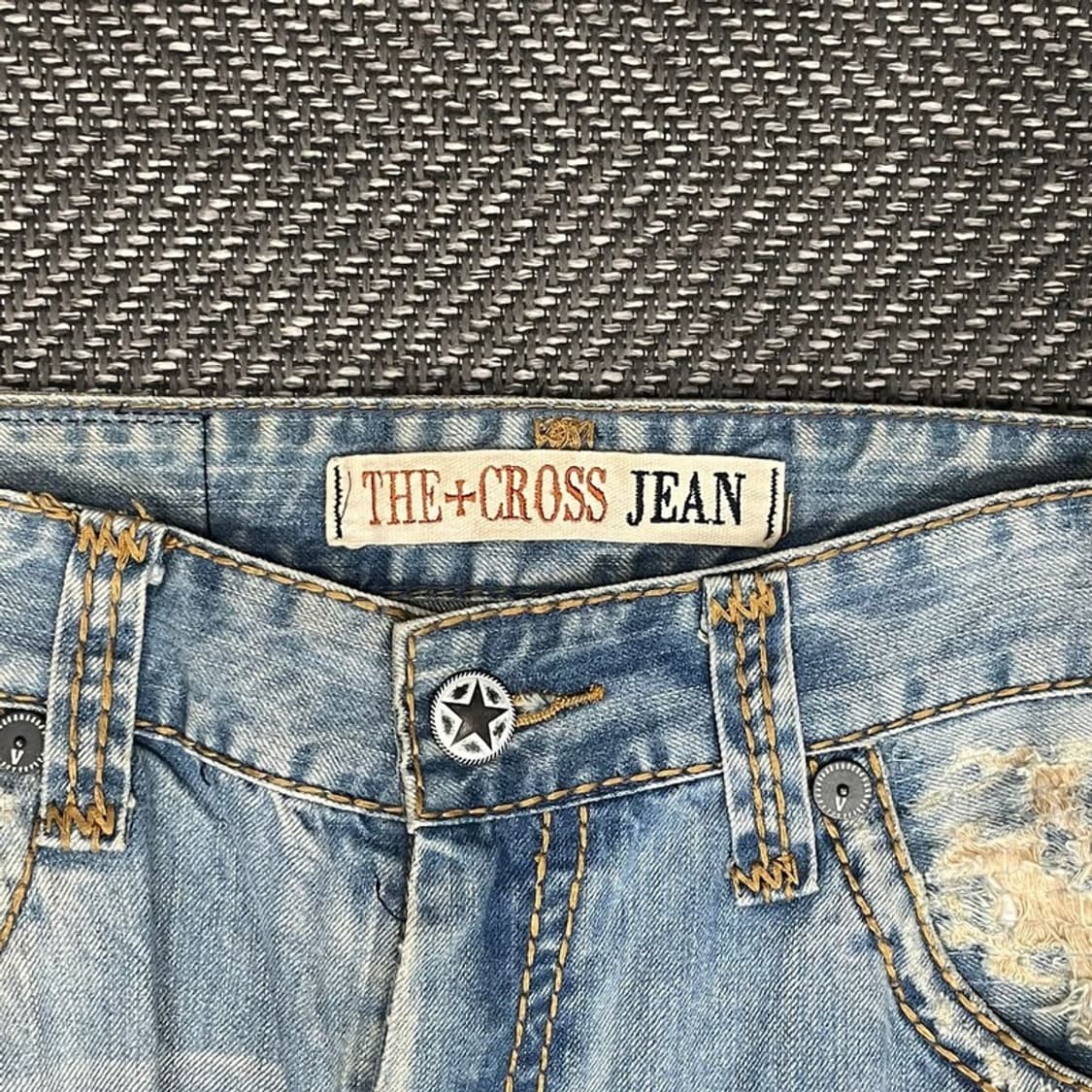 더 크로스 진 데미지 데님 팬츠 v0176 상품이미지6