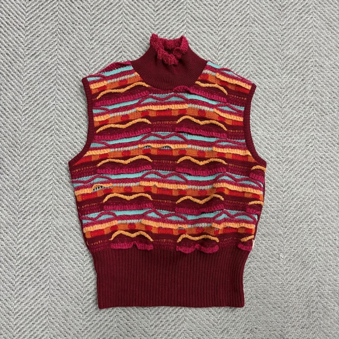 오일릴리 울 블렌드 니트 베스트 v1851 상품이미지1