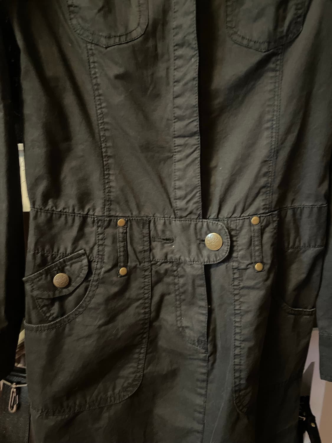 블랙 셔츠 미니 원피스 상품이미지2