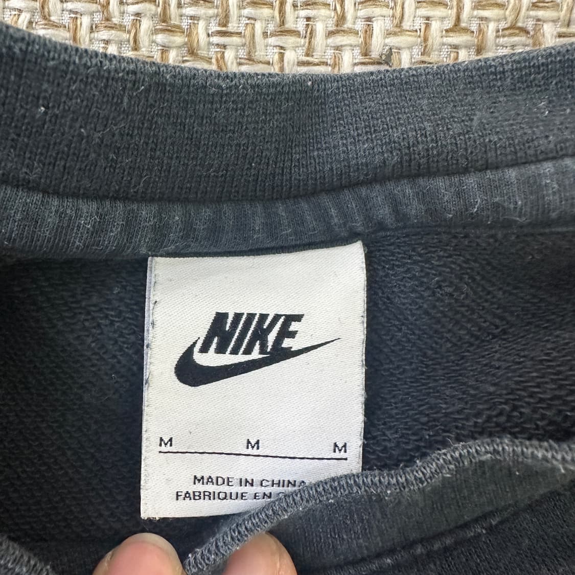 M 나이키 블랙 맨투맨 스웻셔츠 0326D 상품이미지2