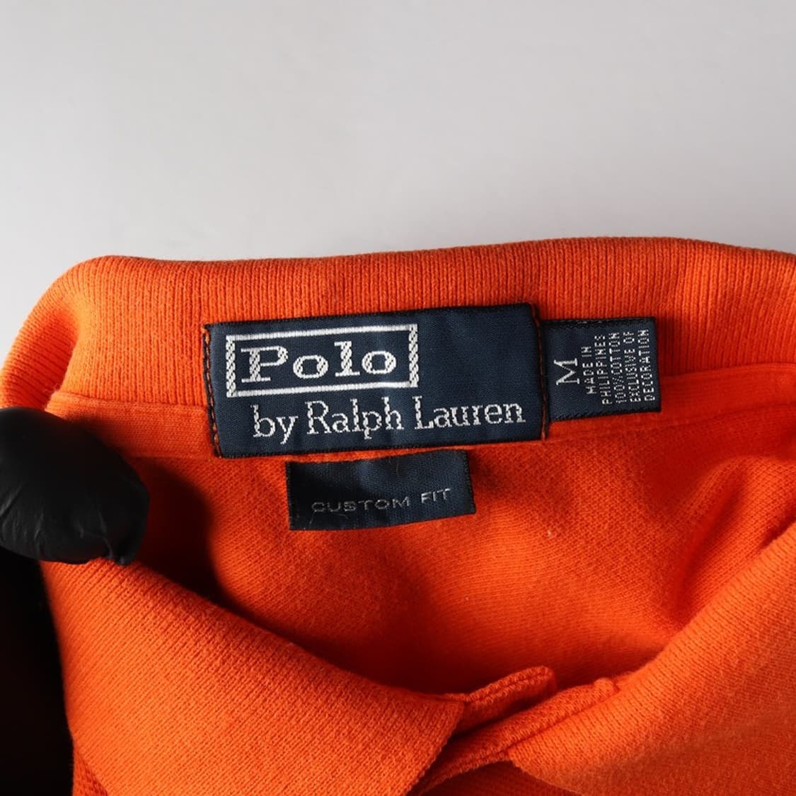 폴로 랄프로렌 오렌지 커스텀핏 피케 카라티 M 상품이미지5