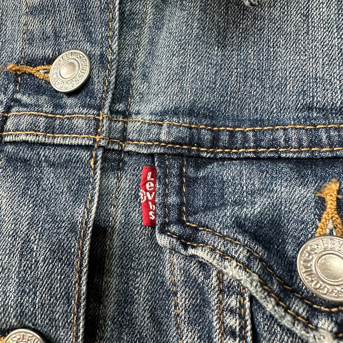 리바이스 데님 청자켓 여성S 상품이미지3