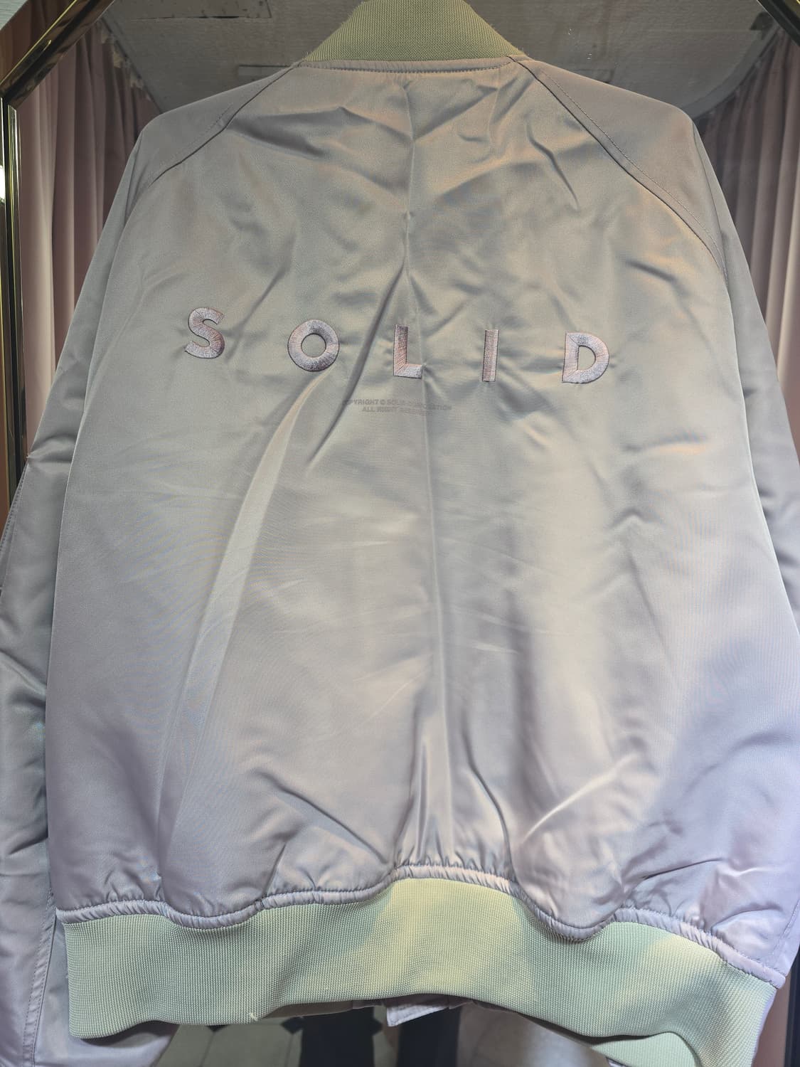 솔리드 옴므 MA-1 봄버 자켓 라벤더 상품이미지4