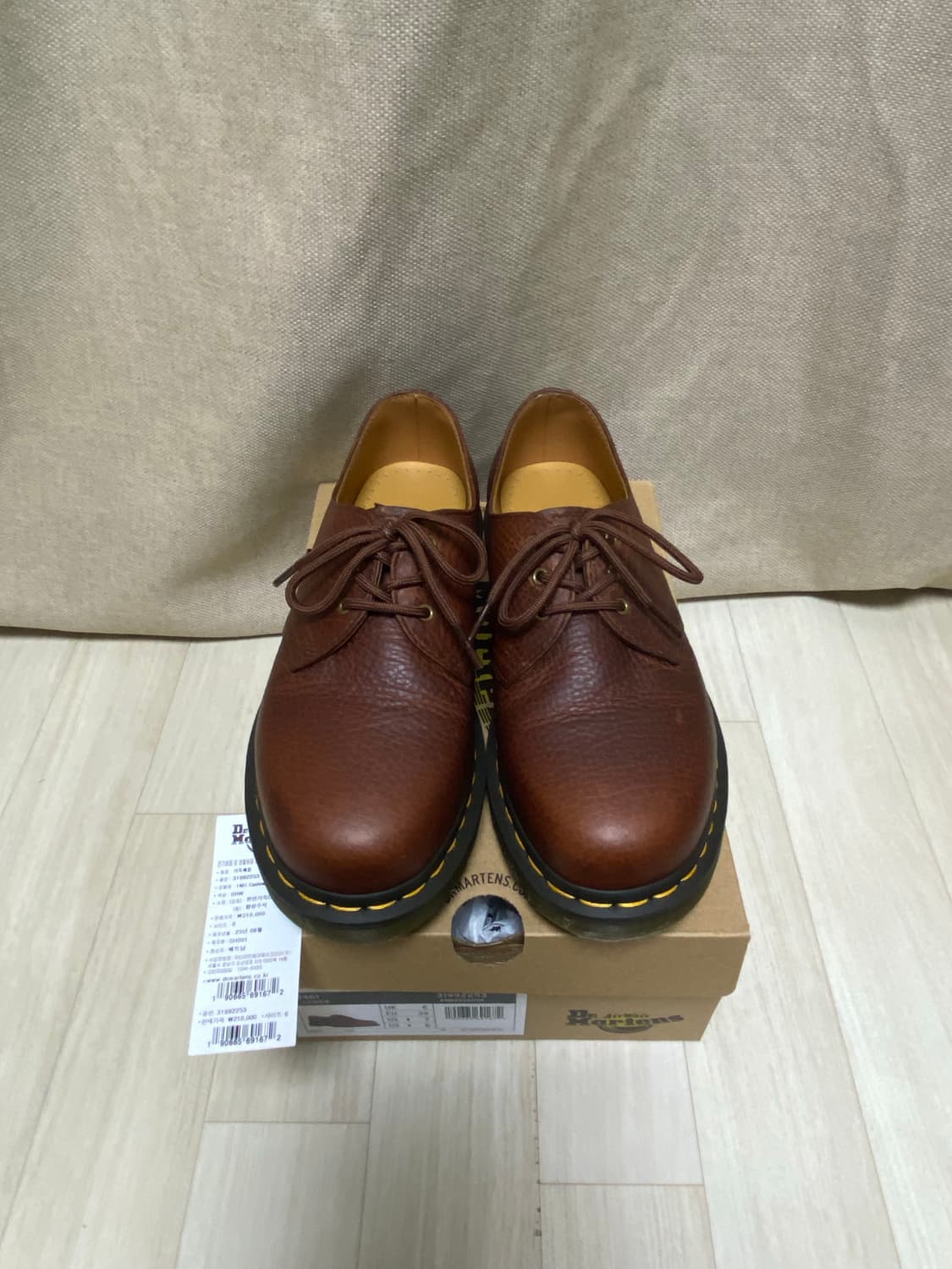 [uk6/250] 닥터마틴 1461 앰버서더 캐슈 브라운 상품이미지1