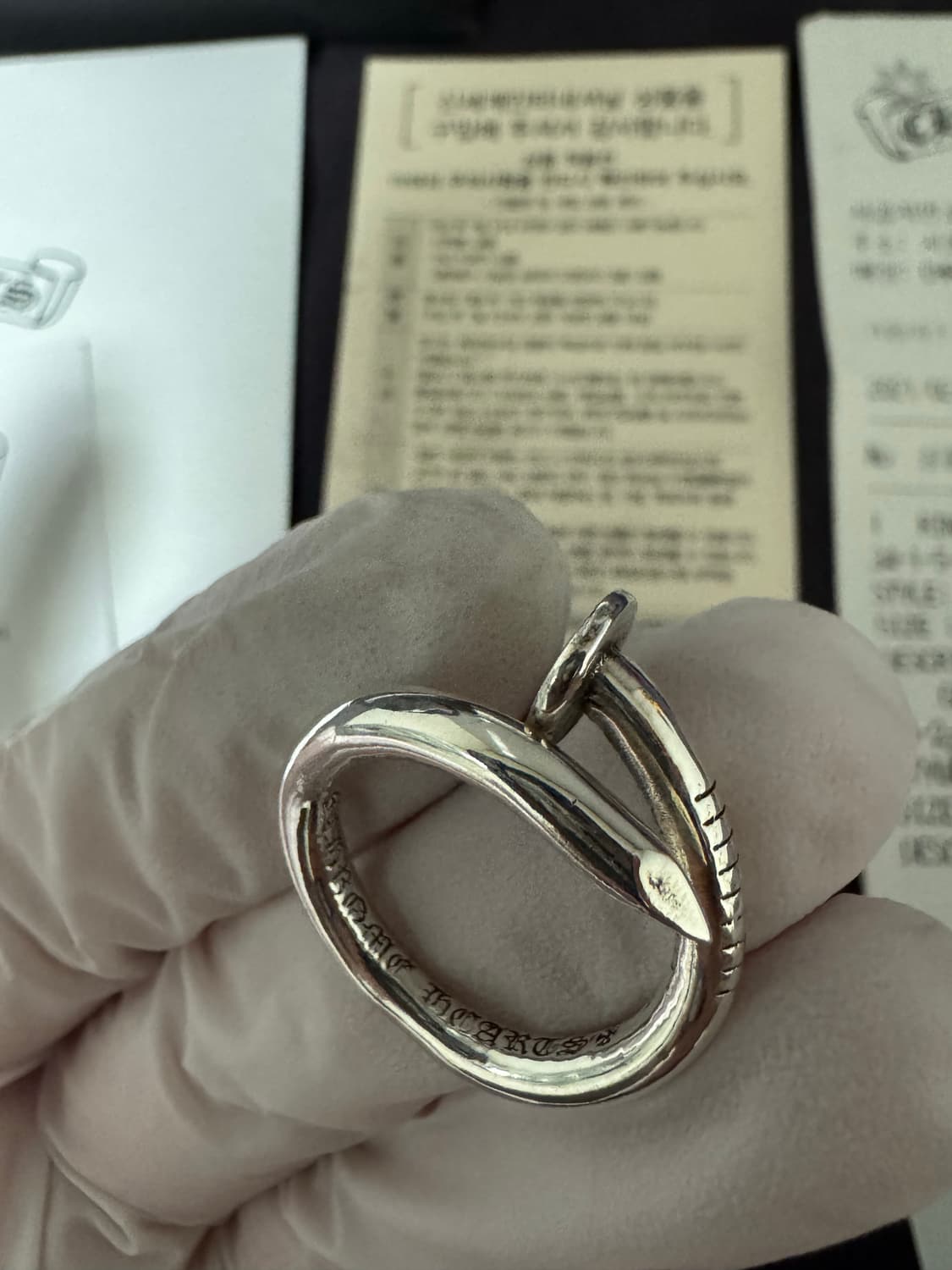 (Us 7.5) 크롬하츠 플랫 네일링 상품이미지6