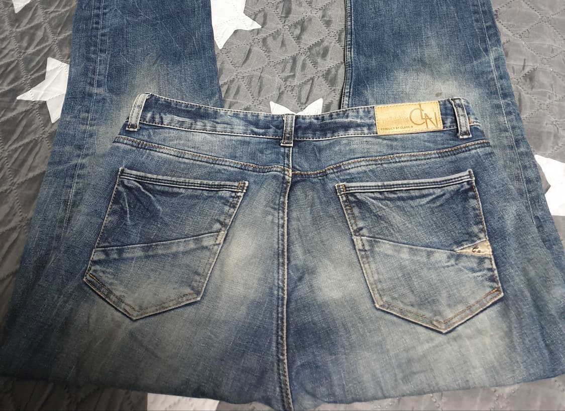 클라이드앤 CONDUCT 빈티지워싱 슬림 스트레이트 데님 팬츠 (34) 상품이미지3
