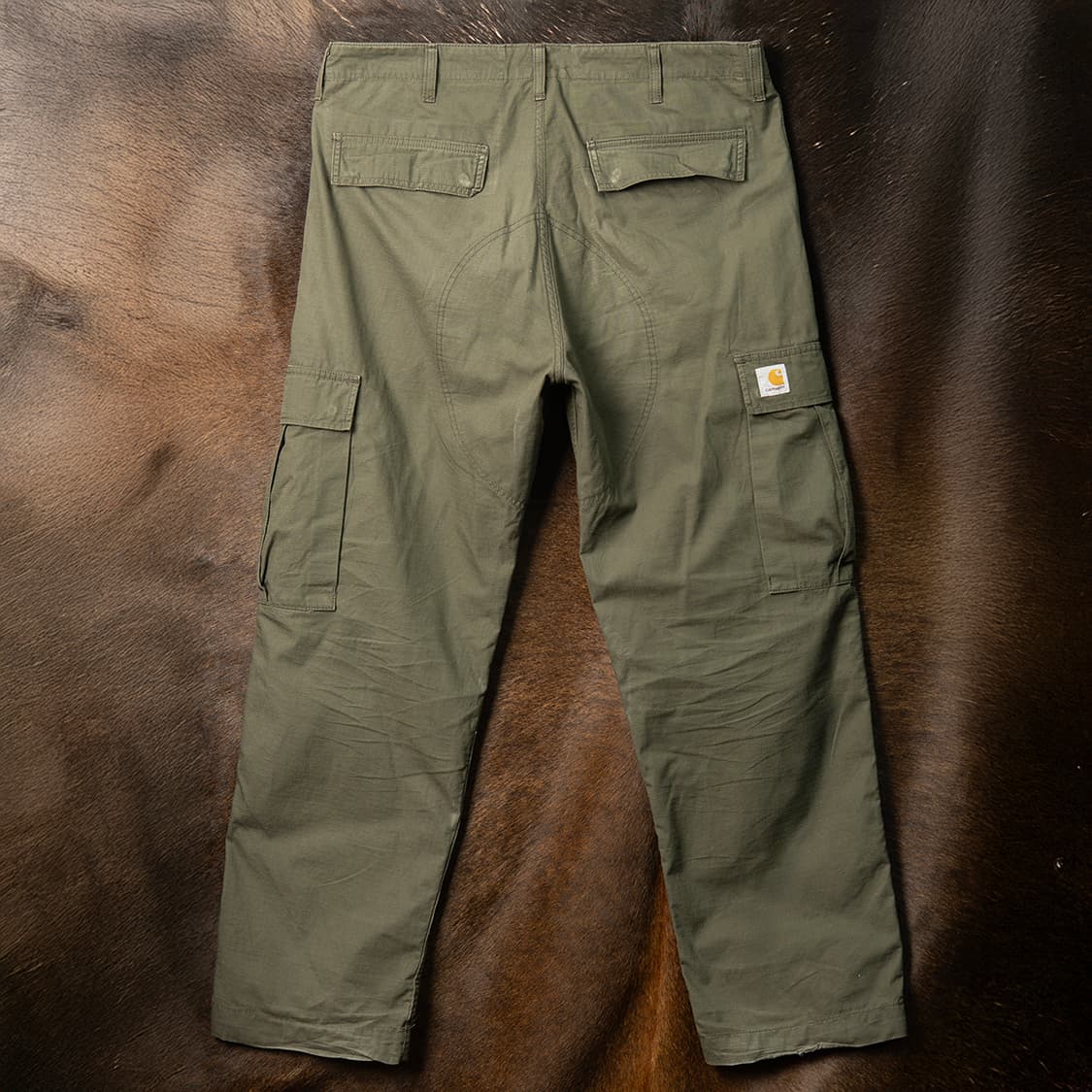 [37] 칼하트 WIP 립스탑 레귤러 카고팬츠 올리브 그린  상품이미지3