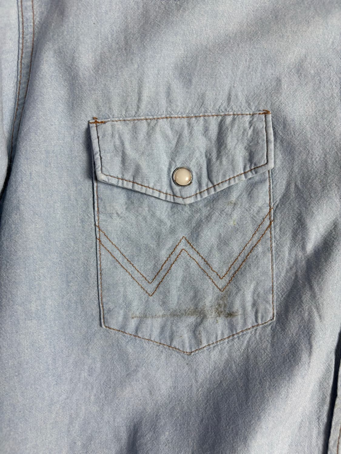 Wrangler 랭글러 연청 반팔 셔츠 L 상품이미지5