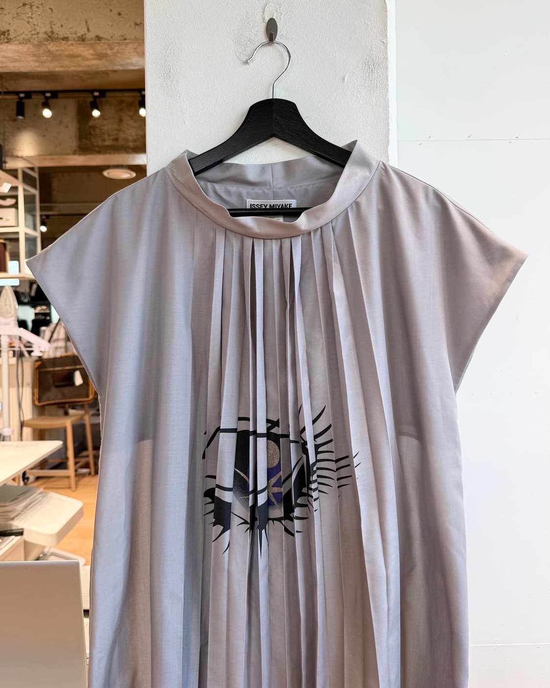 이세이미야케 그레이 아이즈 프린팅 링컬 원피스 상품이미지3