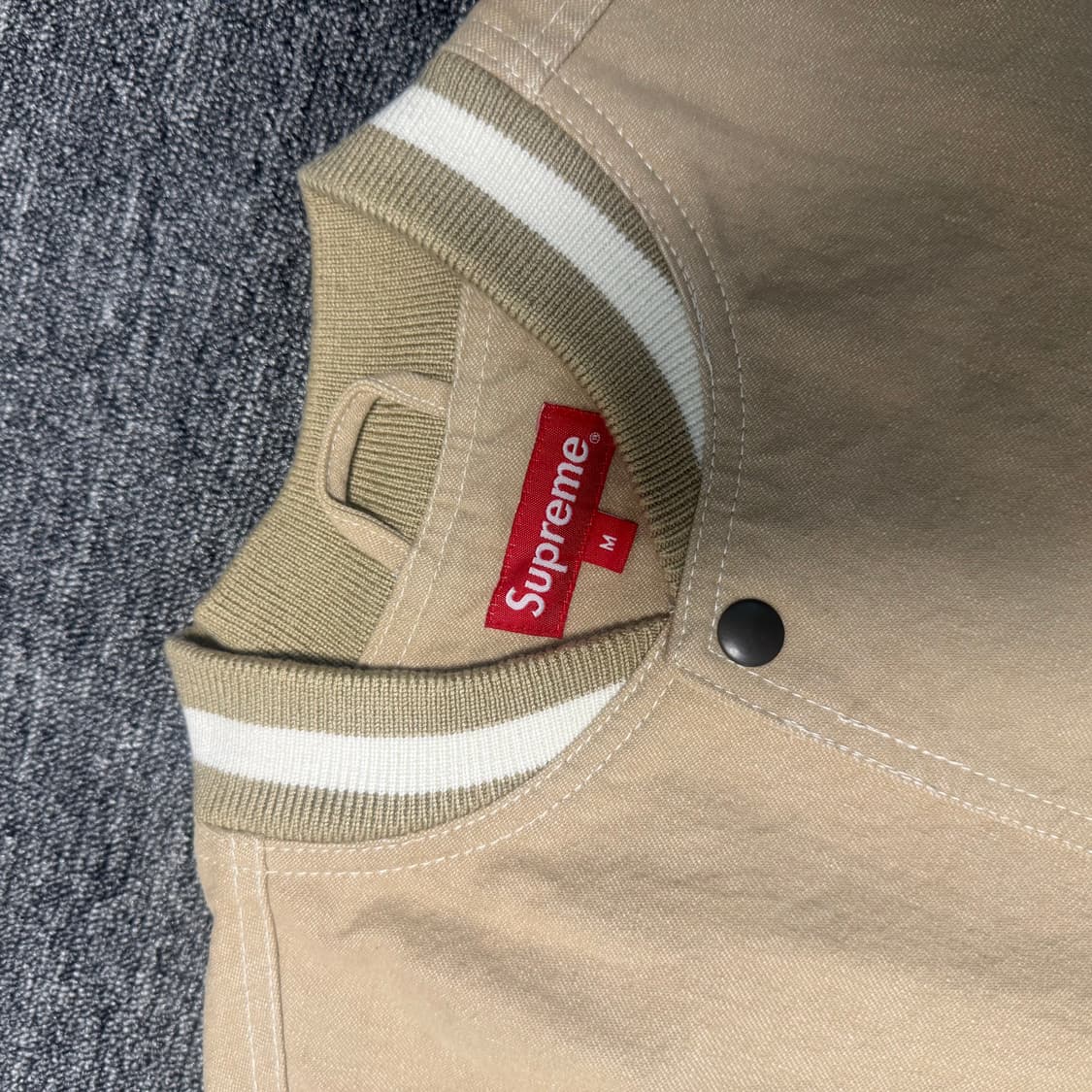 M 2018 슈프림 데님 바시티 자켓 상품이미지3